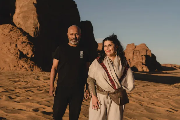 منال الضويان وأكرم خان (الهيئة الملكية للعلا)