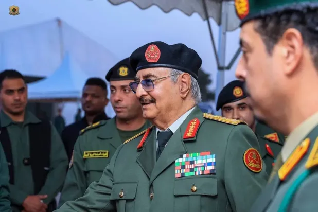 Libyan National Army commander Khalifa Haftar attends a Ramadan iftar in Benghazi. (LNA)
