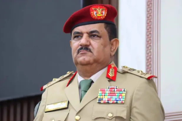 Yemeni Defense Minister Lt. Gen. Mohsen Mohammed al-Daeri (Asharq Al-Awsat)