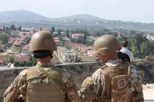Lebanese soldiers seen at the border with Israel. (Reuters file)