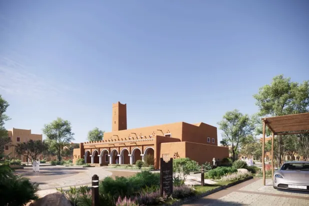 Image of buildings in the “Najdi Architecture” style (Eastern Province Development Authority) 