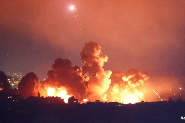 إحدى الغارات الإسرائيلية الأخيرة على سوريا (رويترز)