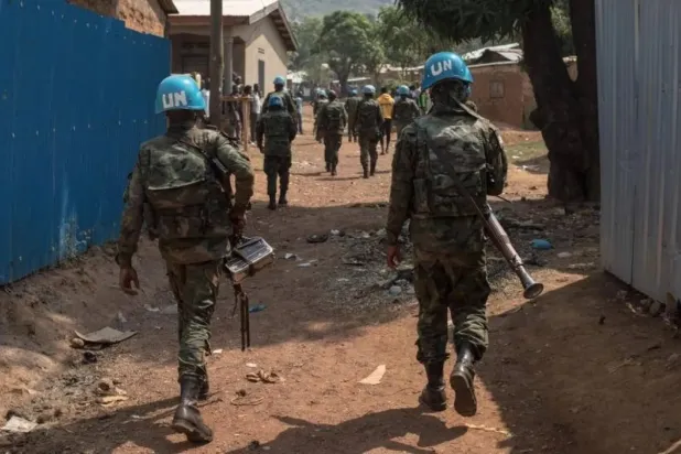 جنود في قوة حفظ السلام الدولية بعاصمة أفريقيا الوسطى بانغي (أرشيفية - أ.ف.ب)