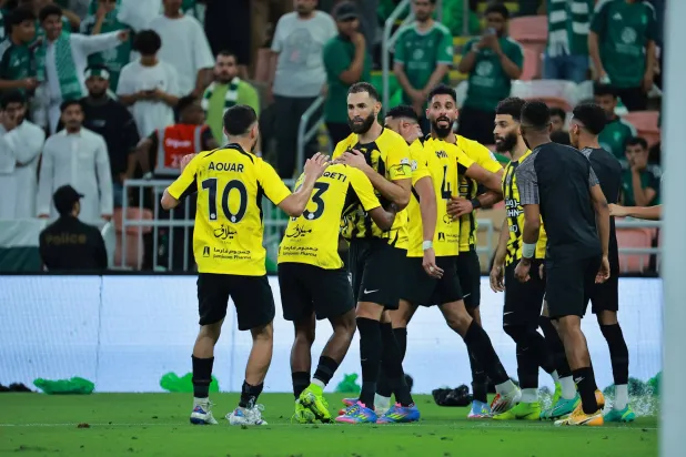 سجل الاتحاد 11 هدفاً في الوقت بدل الضائع هذا الموسم (تصوير: محمد المانع) 