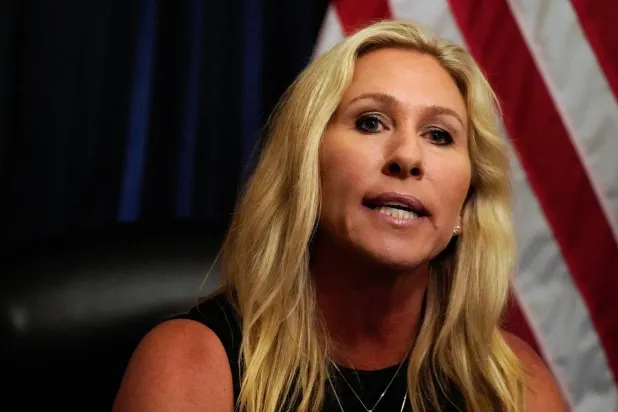 النائبة الجمهورية اليمينية مارغوري تايلور غرين (رويترز)