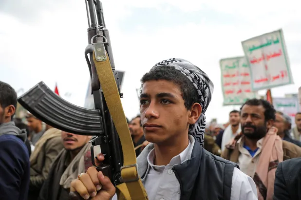مظاهرة للحوثيين في صنعاء (رويترز)
