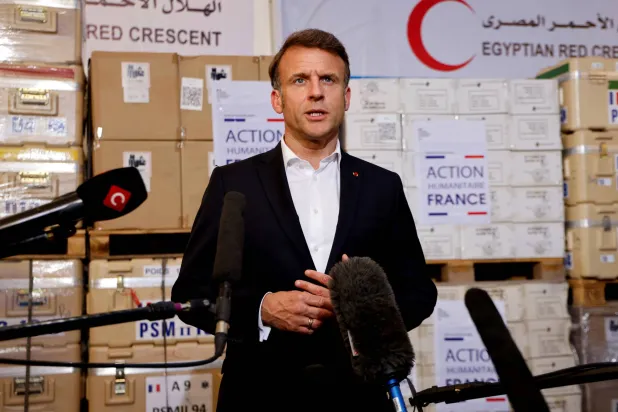 الرئيس الفرنسي ايمانويل ماكرون (رويترز)