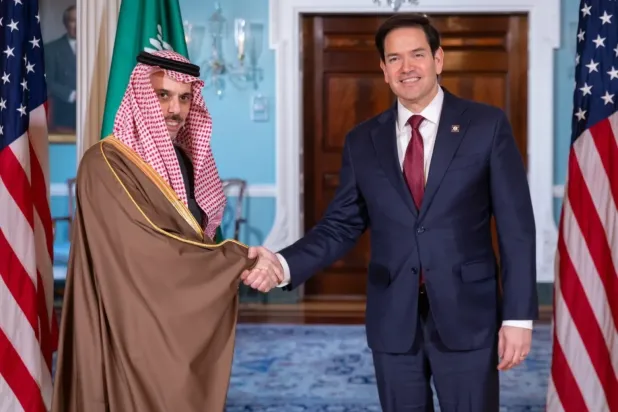 Prens Faysal bin Ferhan dün Washington'da Dışişleri Bakanı Marco Rubio ile bir araya geldi (Suudi Arabistan Dışişleri Bakanlığı)