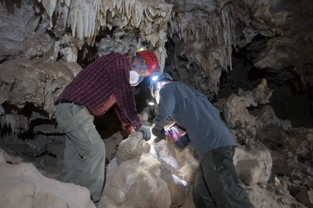 بعض أعضاء فريق عمل المشروع المكوَّن من كوادر سعودية ودولية (هيئة التراث)