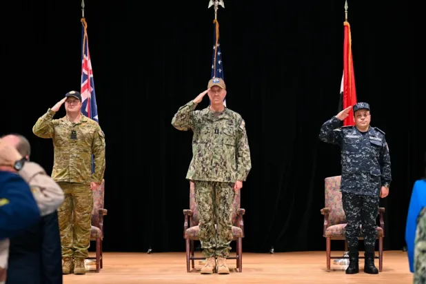 مراسم تسلم القوات البحرية المصرية قيادة «قوة المهام المشتركة 153» (القوات البحرية المشترَكة)