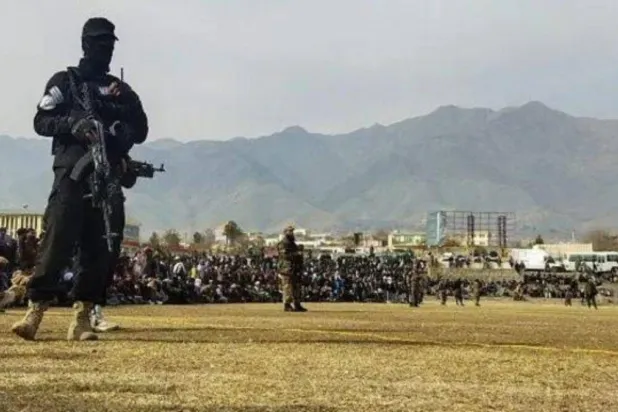 صورة من العاصمة كابل لتنفيذ عمليات إعدام بعد صلاة الجمعة في استاد رياضي (أرشيفية)