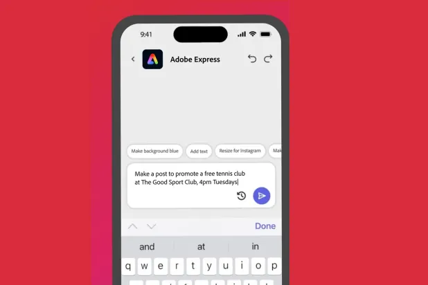 أعلنت «أدوبي» عن تقنية «الذكاء الاصطناعي الوكيلي» لتعزيز الإبداع عبر مساعدين أذكياء في «أدوبي أكروبات» و«فوتوشوب» و«بريمير برو» يفهمون السياق وينفذون المهام (أدوبي)