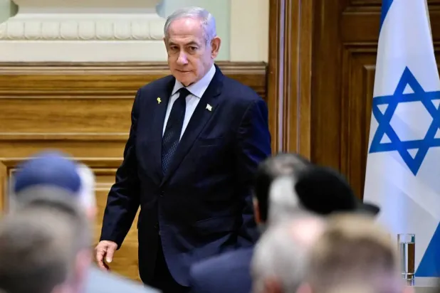Israeli Prime Minister Benjamin Netanyahu in Budapest on April 4 (Reuters) 