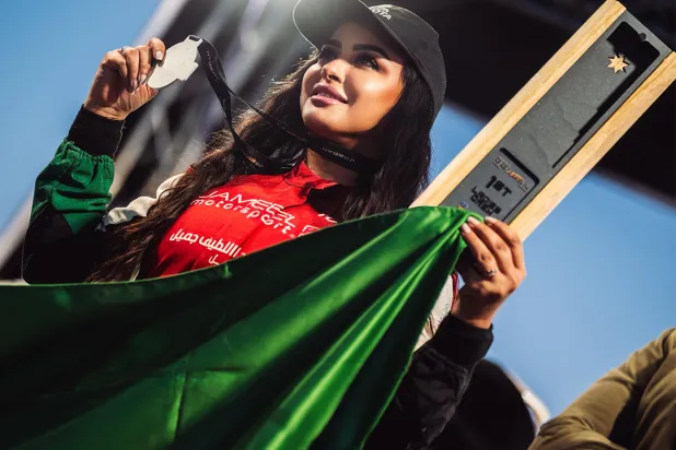 الحملي خلال التتويج (الشرق الأوسط)