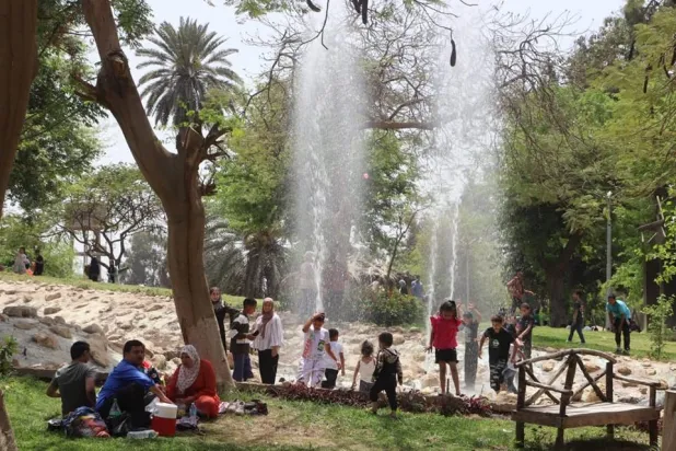 أسر مصرية اتجهت للحدائق في عيد «شم النسيم» (محافظة القليوبية)