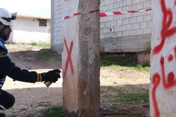 تحذير بوجود ألغام يتصدر حساب الدفاع المدني السوري على منصة «إكس»