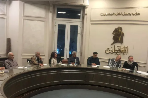 قياديو الحركة المدنية الديمقراطية يبحثون المشاركة في الانتخابات البرلمانية المقبلة داخل مقر حزب «المحافظين» (الحركة المدنية الديمقراطية)