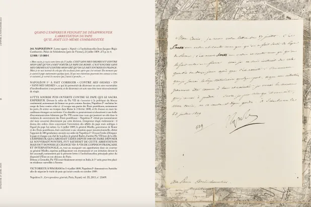 رسالة نابليون (صورة من موقع دار أوزنا للمزادات)