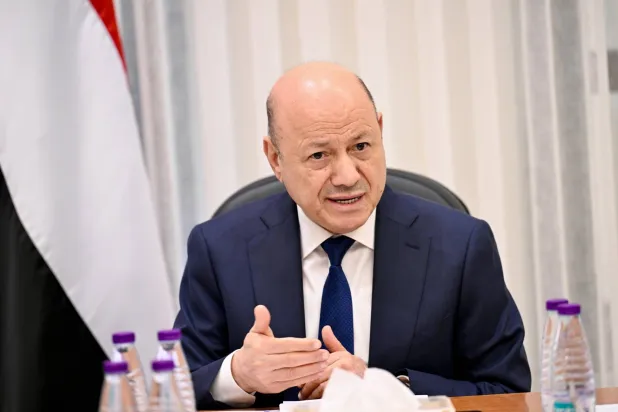 رئيس مجلس القيادة الرئاسي اليمني رشاد العليمي (سبأ)