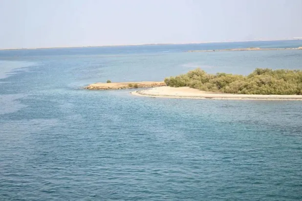 صورة جوية لجانب من جزيرة فرسان جنوب السعودية (واس)