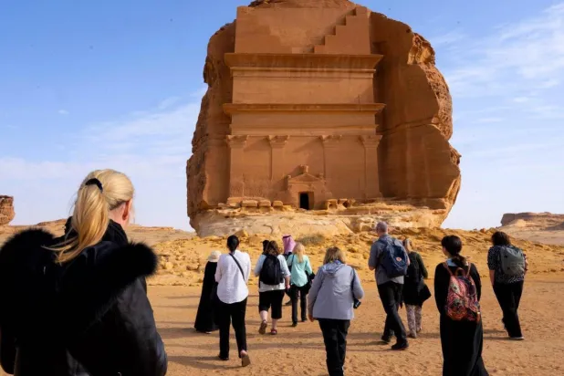 محافظة العُلا الواقعة شمال غربي السعودية (واس)