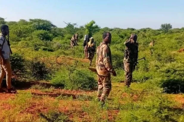 عناصر من الجيش الصومالي خلال ملاحقة إرهابيي "جماعة الشباب" ( متداولة" 