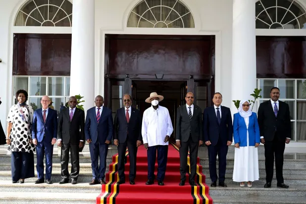 جانب من حضور «قمة عنتيبي» (مجلس الوزراء المصري)