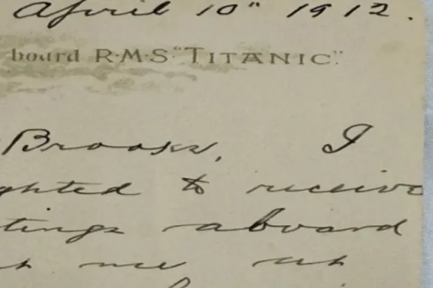 الرسالة التي بيعت في المزاد (أ.ب)