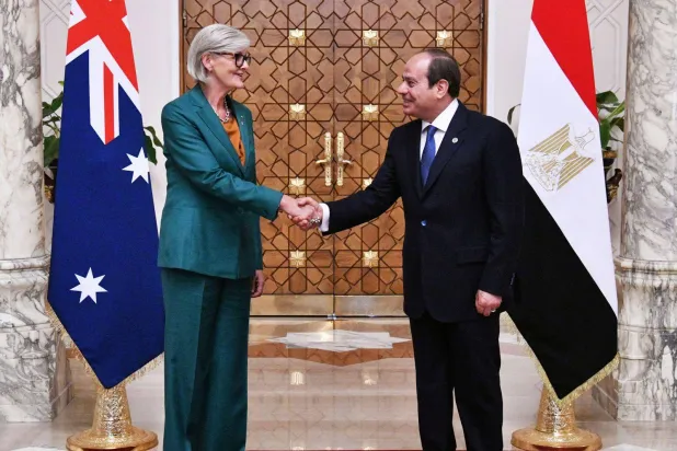 الرئيس السيسي يلتقي سام موستين في القاهرة (الرئاسة المصرية)