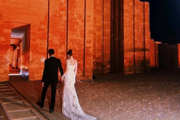 مطالبات بتشديد قواعد تنظيم الحفلات في المواقع الأثرية في مصر (حساب جمال على «فيسبوك»)