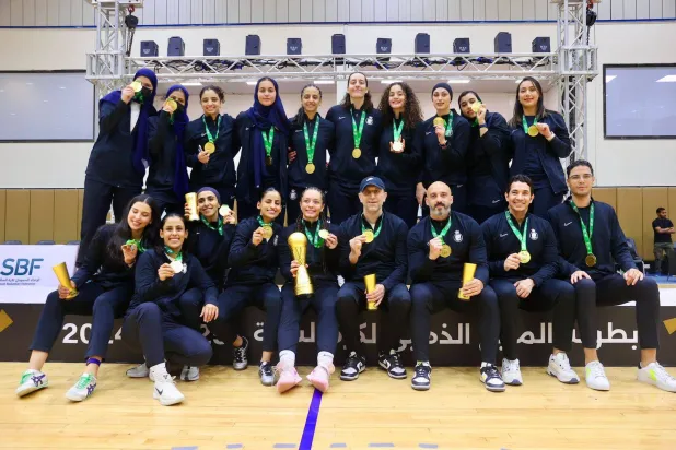اقتنص فريق النصر للسيدات ذهب «بطولة المربع الذهبي لكرة السلة»... (كرة السلة للسيدات)
