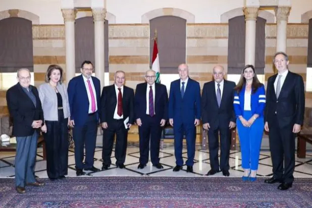 جانب من استقبال رئيس الحكومة اللبنانية وفد نقابة الصحافة (رئاسة الحكومة)