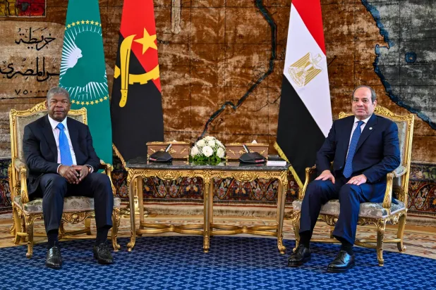 محادثات في القاهرة بين الرئيس المصري عبد الفتاح السيسي ونظيره الأنغولي (الرئاسة المصرية)