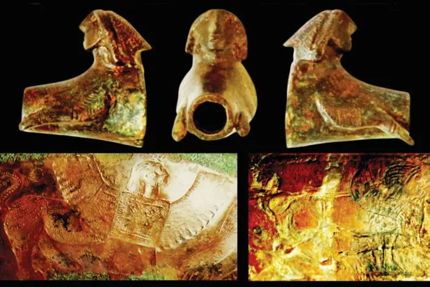 سفنكس من موقع سلوت يقابله سفنكس من موقع الدُّور وآخر من موقع الفويدة