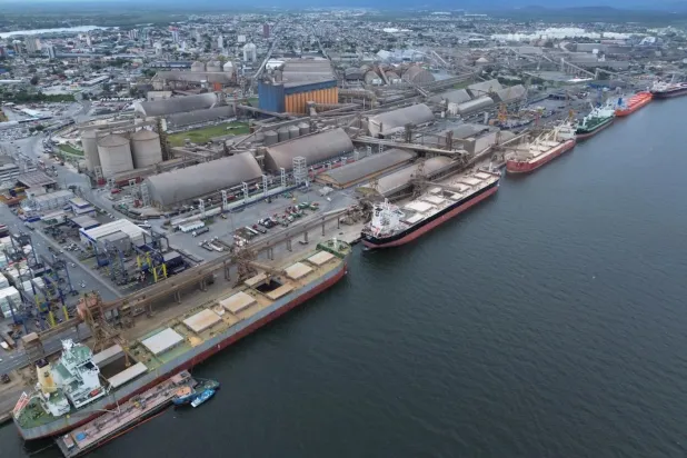 Brezilya'daki Paranagua Limanı, ülkenin tarım ürünleri ihracatını gerçekleştirdiği en önemli noktalardan (Reuters)