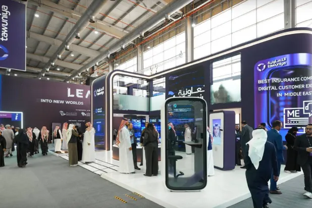 جناح شركة «التعاونية» في مؤتمر «ليب» بالعاصمة السعودية الرياض (الشركة)