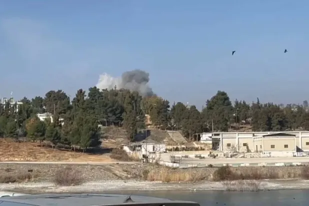 مسيّرة تركية تستهدف محيط سد تشرين شرق سوريا (متداولة)