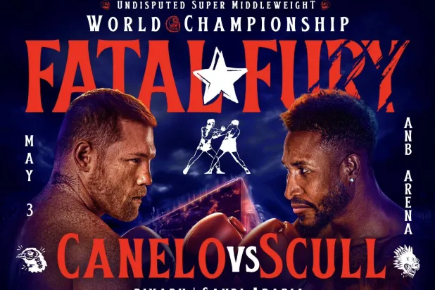 صورة ترويجية للنزال الكبير المرتقب في الرياض (موسم الرياض)