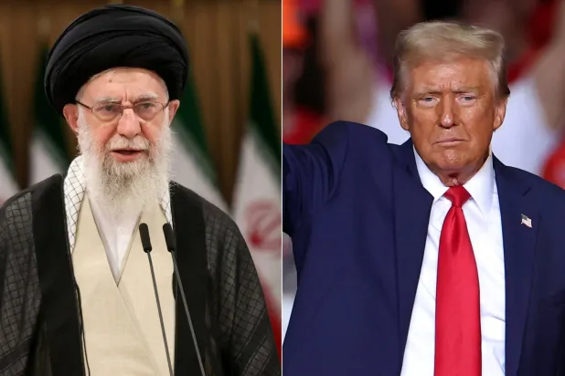 صورة مركبة للمرشد الإيراني علي خامنئي والرئيس الأميركي دونالد ترمب (أ.ف.ب)