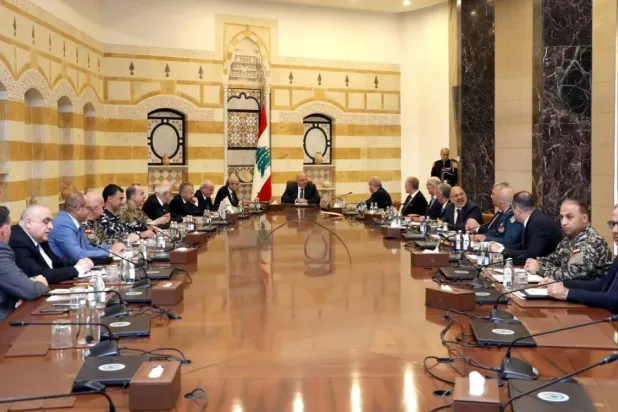 The Supreme Defense Council, chaired by President Joseph Aoun, issued a recommendation to the government to warn Hamas against using Lebanese territory for any actions that undermine national security (Lebanese Presidency)