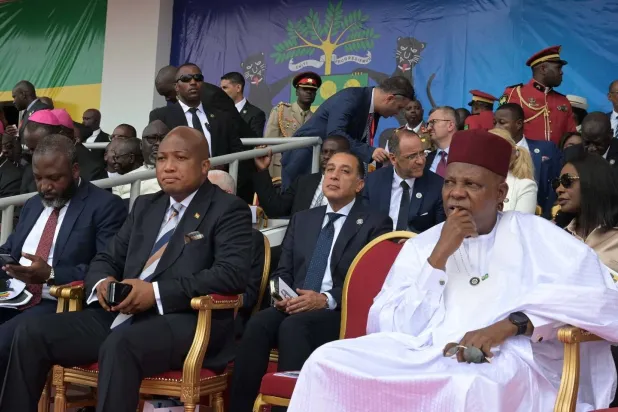 جانب من حفل تنصيب الرئيس الغابوني (مجلس الوزراء المصري)