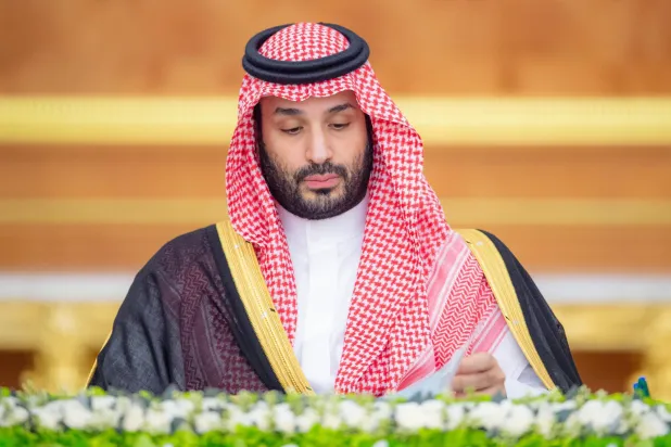 الأمير محمد بن سلمان ولي العهد السعودي مترئساً جلسة مجلس الوزراء في جدة الثلاثاء (واس)