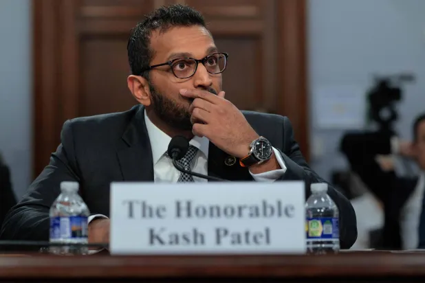 مدير مكتب التحقيقات الاتحادي (إف بي آي) كاش باتيل خلال الاستجواب (أ.ف.ب)