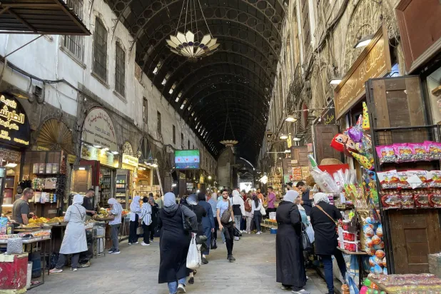 سوق البزورية في دمشق القديمة (الشرق الأوسط)