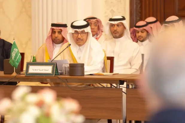 وزير النقل السعودي يتحدث خلال اجتماع الجمعية العامة للمنظمة العربية للطيران المدني في الرباط الخميس (واس)