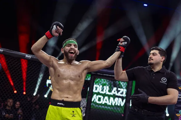 السعودي بن معمر دشن مسيرته في عالم فنون القتال بأفضل صورة (الشرق الأوسط)