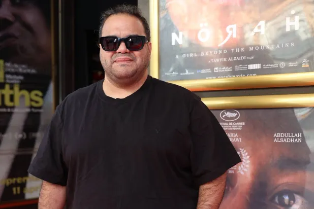 توفيق الزايدي خلال عرض فيلمه في العاصمة السويدية (إدارة مهرجان مالمو)