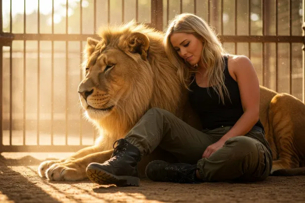 أنوسة كوتة مدربة الحيوانات المفترسة (صفحتها على «فيسبوك»)