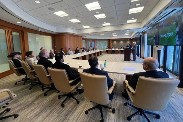 جلسة نقاشية في 2024 لمجلس الأعمال السعودي الأميركي بالتعاون مع وزارة الاستثمار السعودية في مدينة هيوستن بولاية تكساس (الشرق الأوسط)