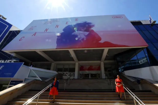 قصر المهرجانات قبل انطلاق الدورة الـ78 لمهرجان «كان السينمائي» (إ.ب.أ)